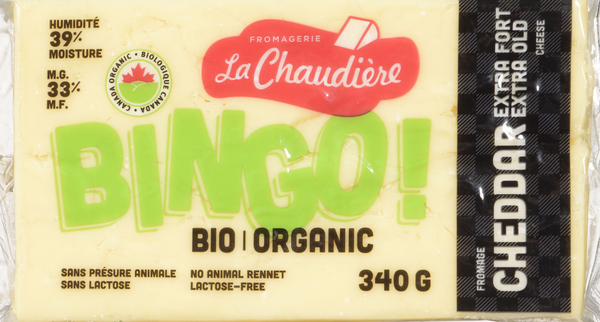 Cheddar Bio Extra Fort 340g Répertoire Des Aliments Québécois 